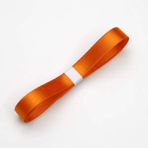 Schleife - Rostorange - Rolle 1cmx82m