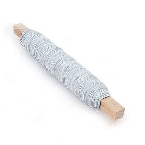 Weißer Floristendraht auf Stiel - 0,5 mm