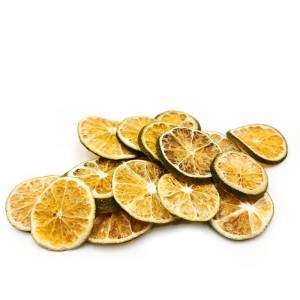 Getrocknete grüne Orangenscheiben - 15 Stück