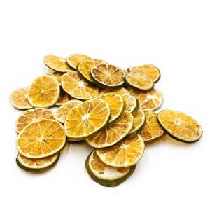 Getrocknete grüne Orangenscheiben - 30 Stück