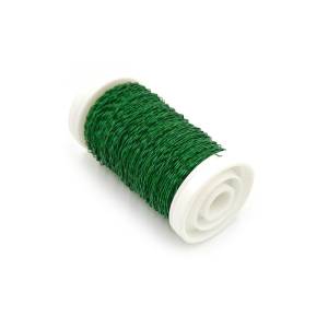 Geprägter Floristendraht - Mattgrün - 70 m