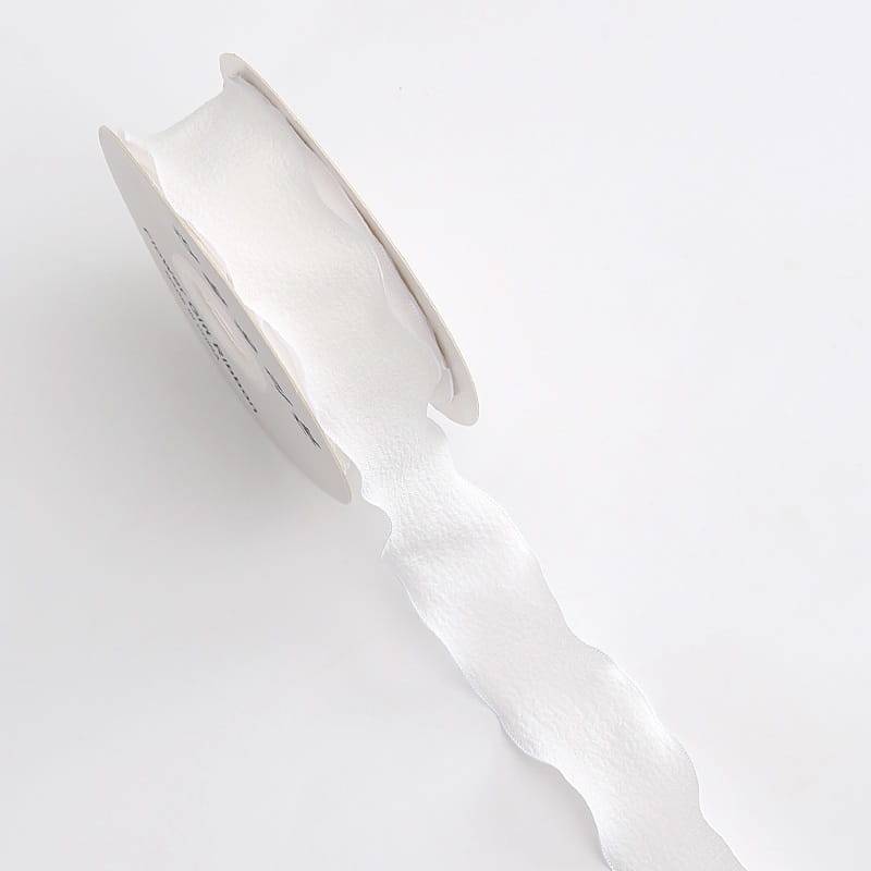 Schleife - Weiß - Rolle 2,5 cm x 9 m