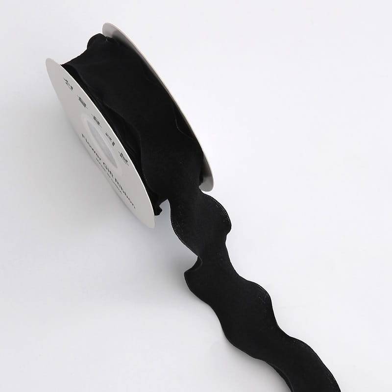 Schleife - Schwarz - Rolle 2,5 cm x 9 m