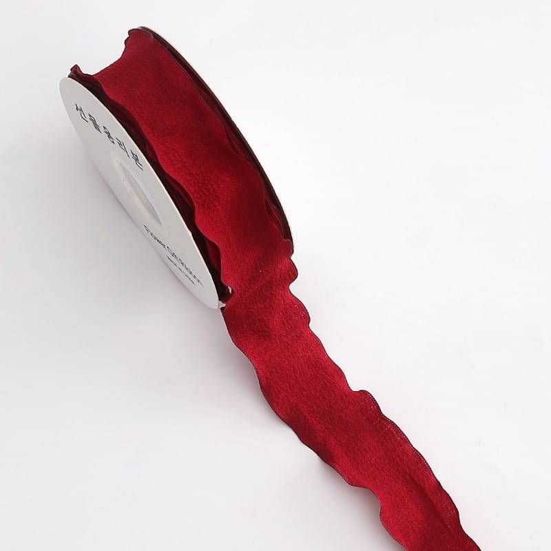 Schleife - Weinrot - Rolle 2,5 cm x 9 m
