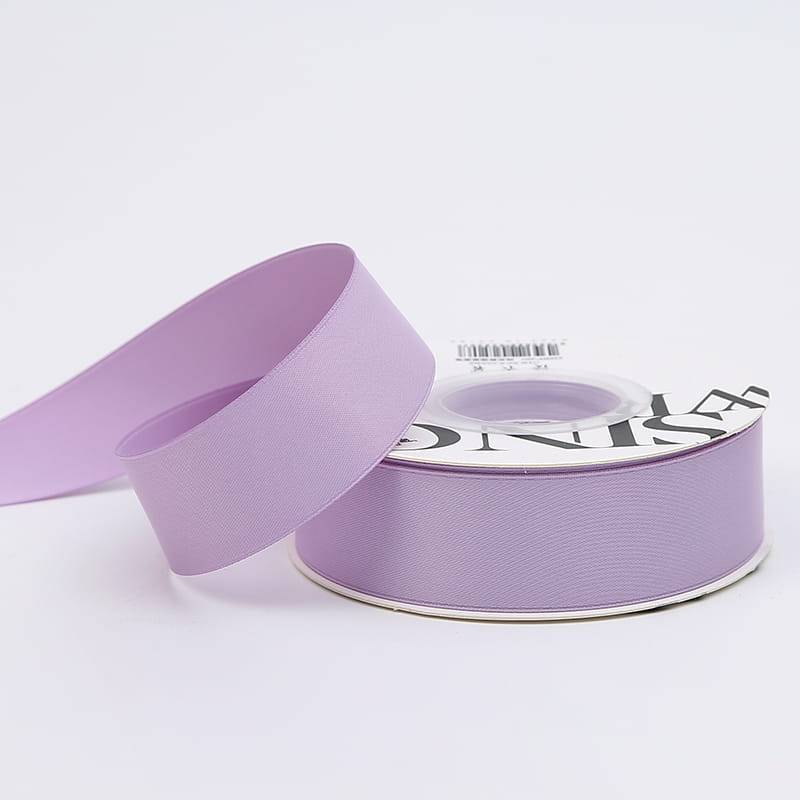 Satin-Blumenband - Lila - Rolle 2,5 cm x 18 m