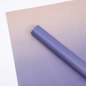 Floristische Folie - "Gradient" Creme + Lila - Bögen 50x58 cm - 20 Stück