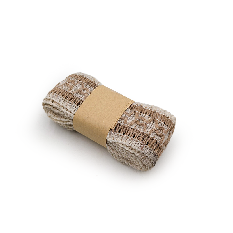 Floristikband aus Jute – Natur – Vintage Twist – Rolle 4cm × 2m