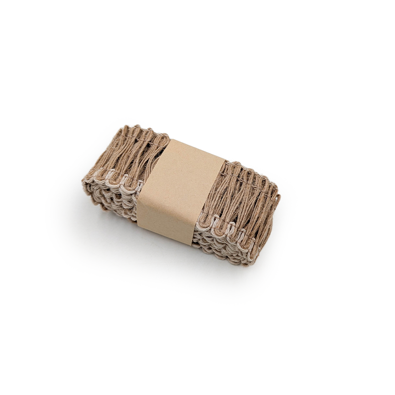 Floristikband aus Jute – Natur – Rustikale Fransen – Rolle 4cm × 2m