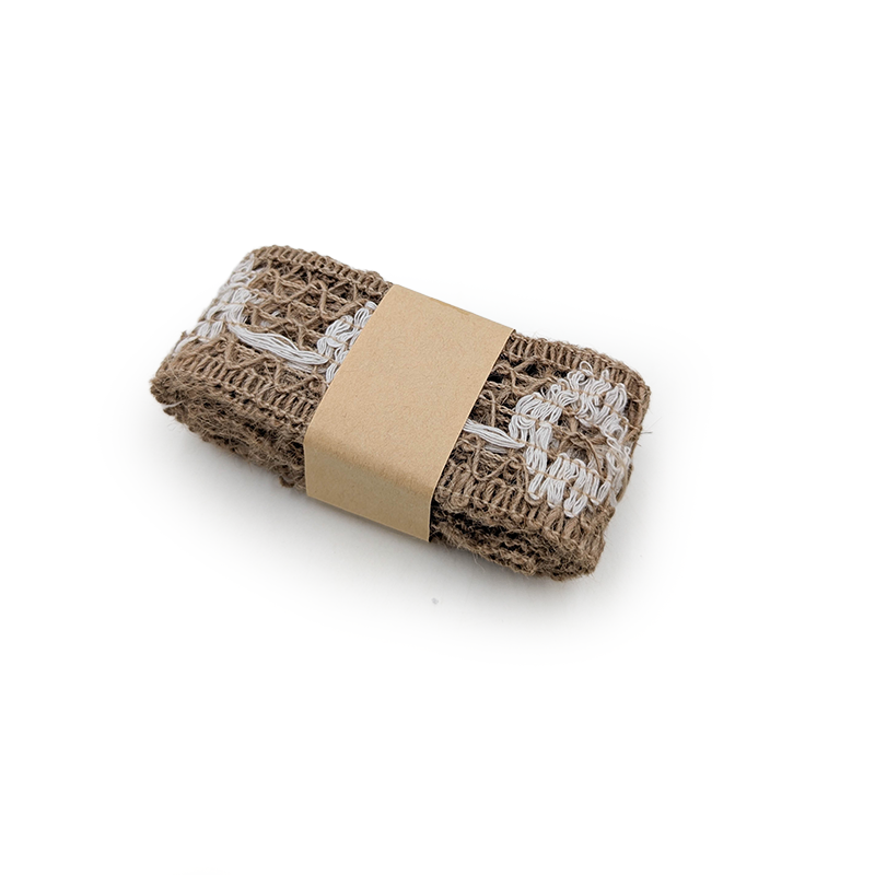 Floristikband aus Jute – Natur – Blumenflechtung – Rolle 4cm × 2m