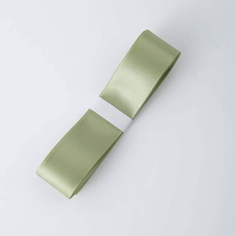 Schleife - Senfgrün - Rolle 2,5 cm x 32 m