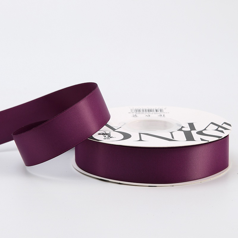 Satin-Blumenband - Violett - Rolle 2,5 cm x 18 m