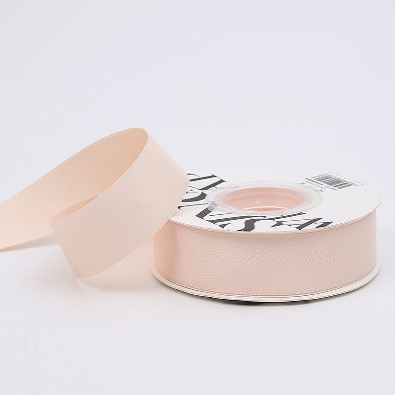 Satin-Blumenband - Hellrosa - Rolle 2,5 cm x 18 m