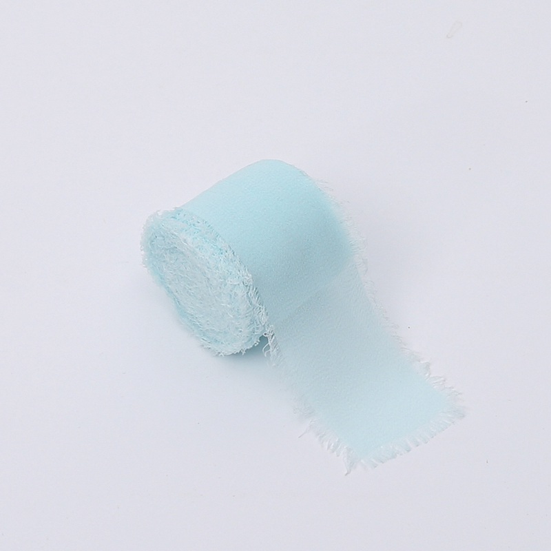 Floristikband – Chiffon – Pastellblau – Rolle 4 cm x 4,5 m