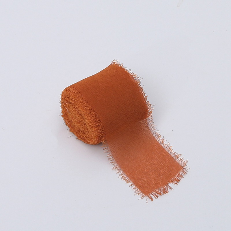Floristikband – Chiffon – Terrakotta – Rolle 4 cm x 4,5 m