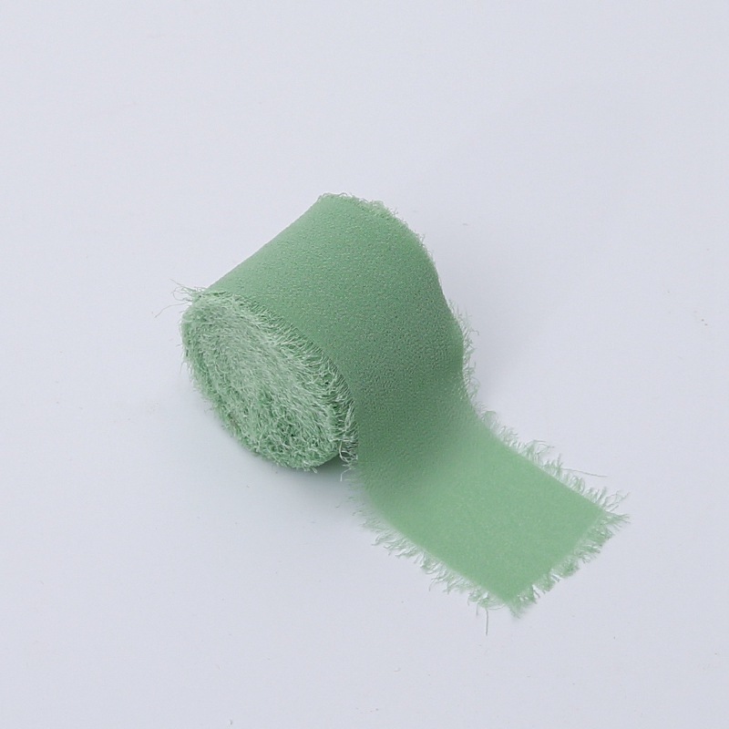 Floristikband – Chiffon – Pastellgrün  – Rolle 4 cm x 4,5 m