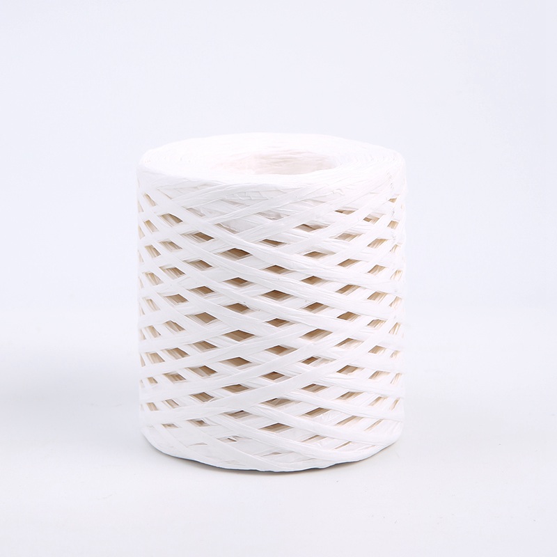 Dekorative Schnur – Synthetische Raffia – Weiß – Rolle 180 m
