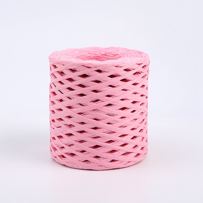 Dekorative Schnur – Synthetische Raffia – Rosa – Rolle 180 m 