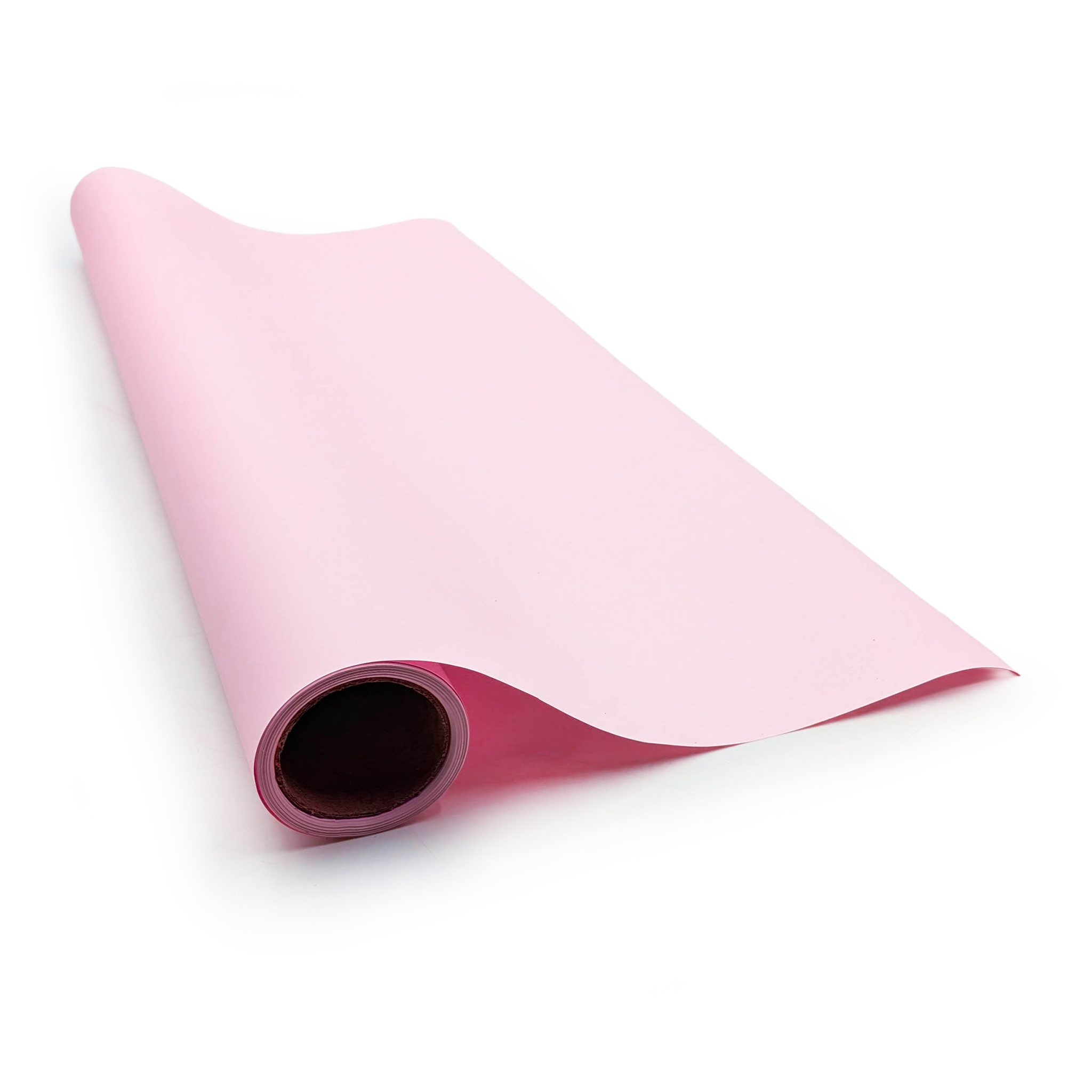 Floristische Folie - "Elegant" Puderrosa - Rolle 58cm x 10m
