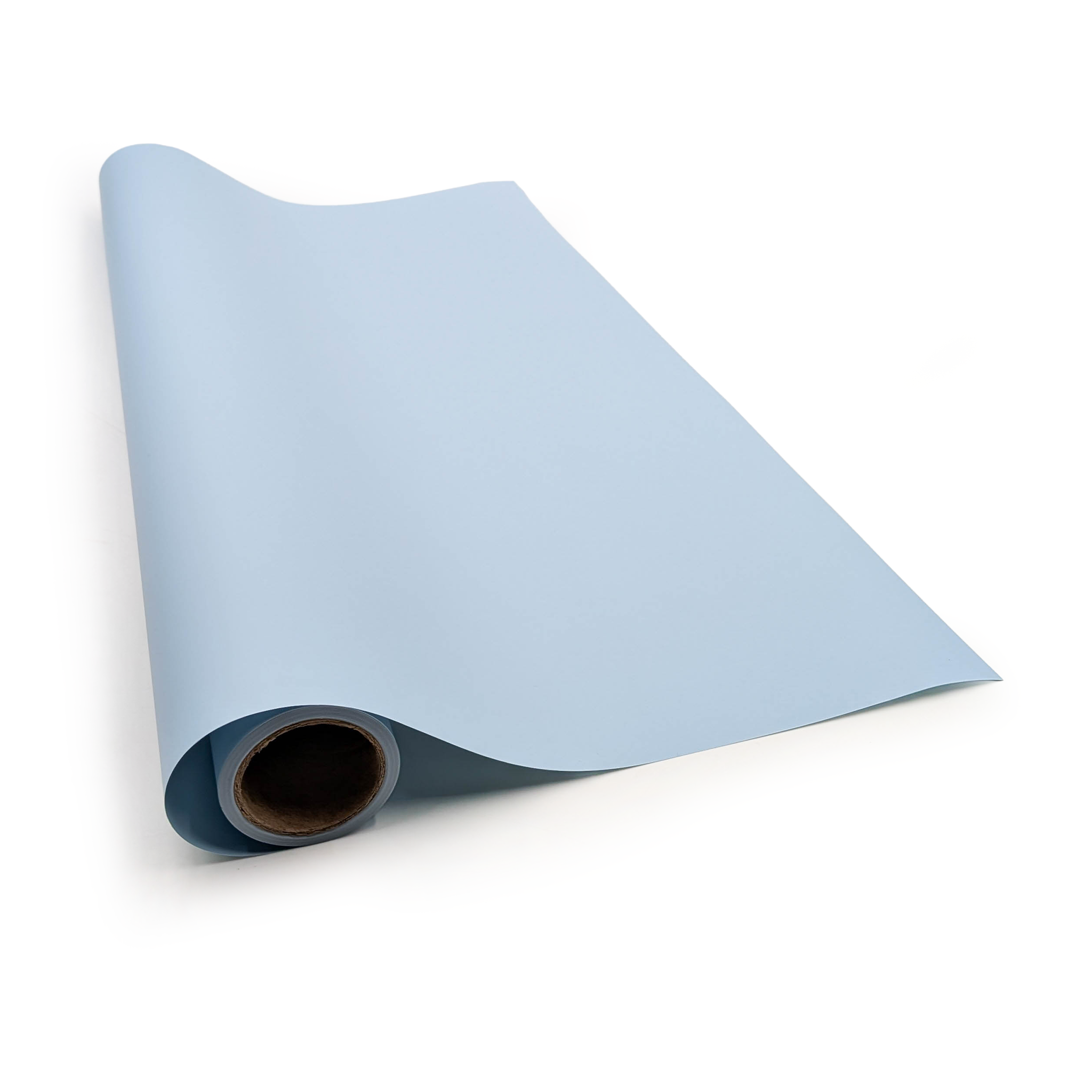 Floristische Folie - "Elegant" Himmelblau - Rolle 58cm x 10m