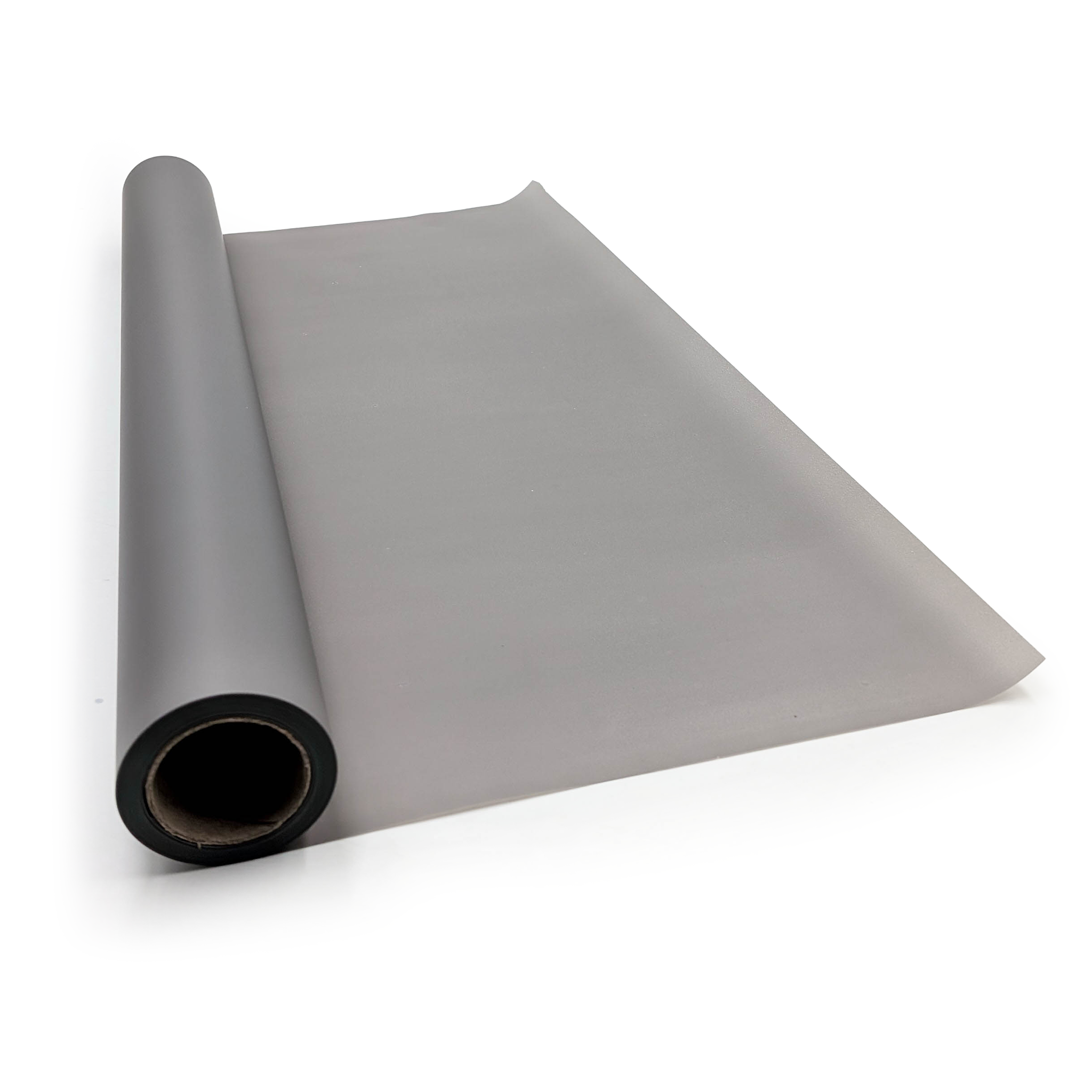 Matte Blumenfolie – „Matte 90er“ – Grau– Rolle 58 cm x 20 m