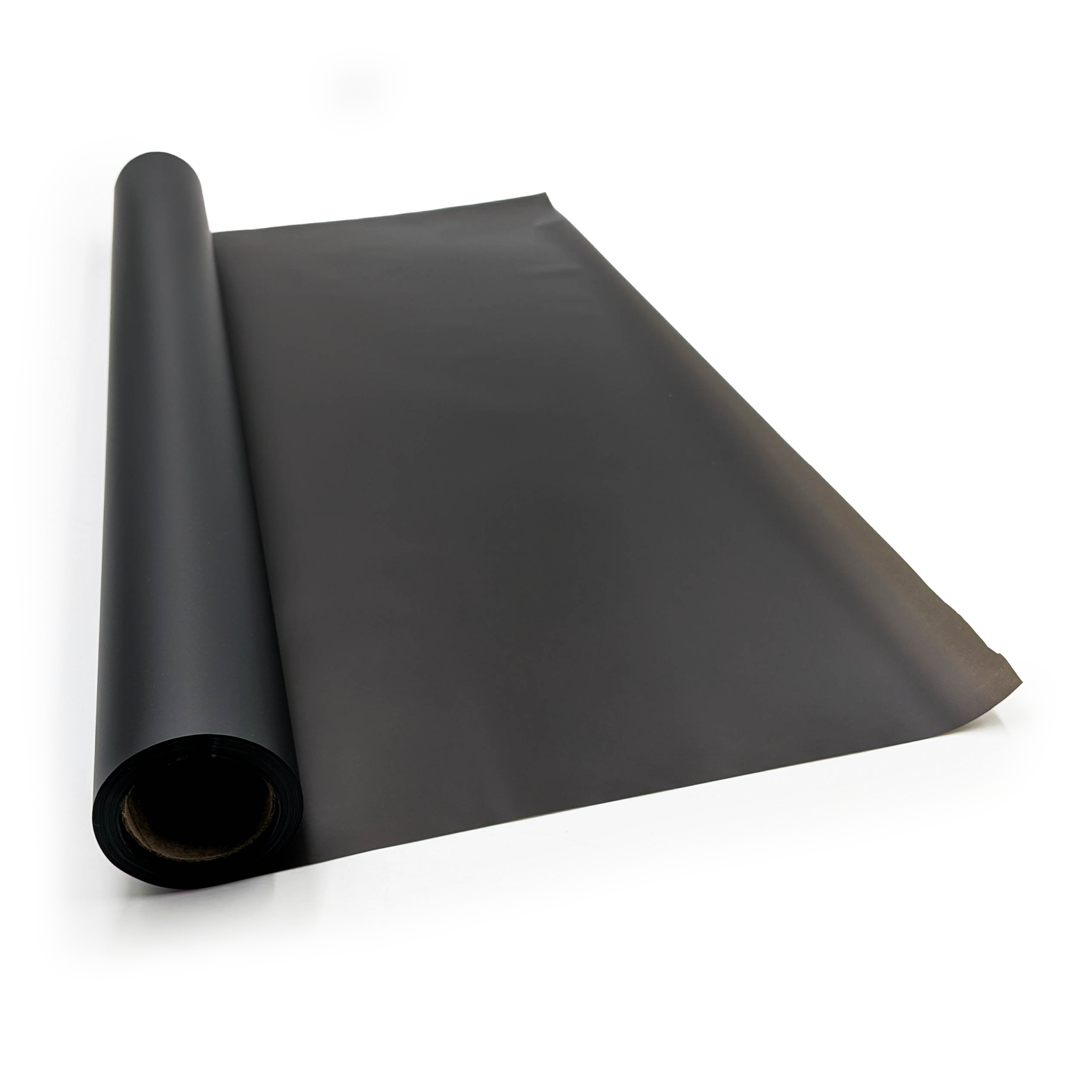 Matte Blumenfolie – „Matte 90er“ – Schwarz – Rolle 58 cm x 20 m