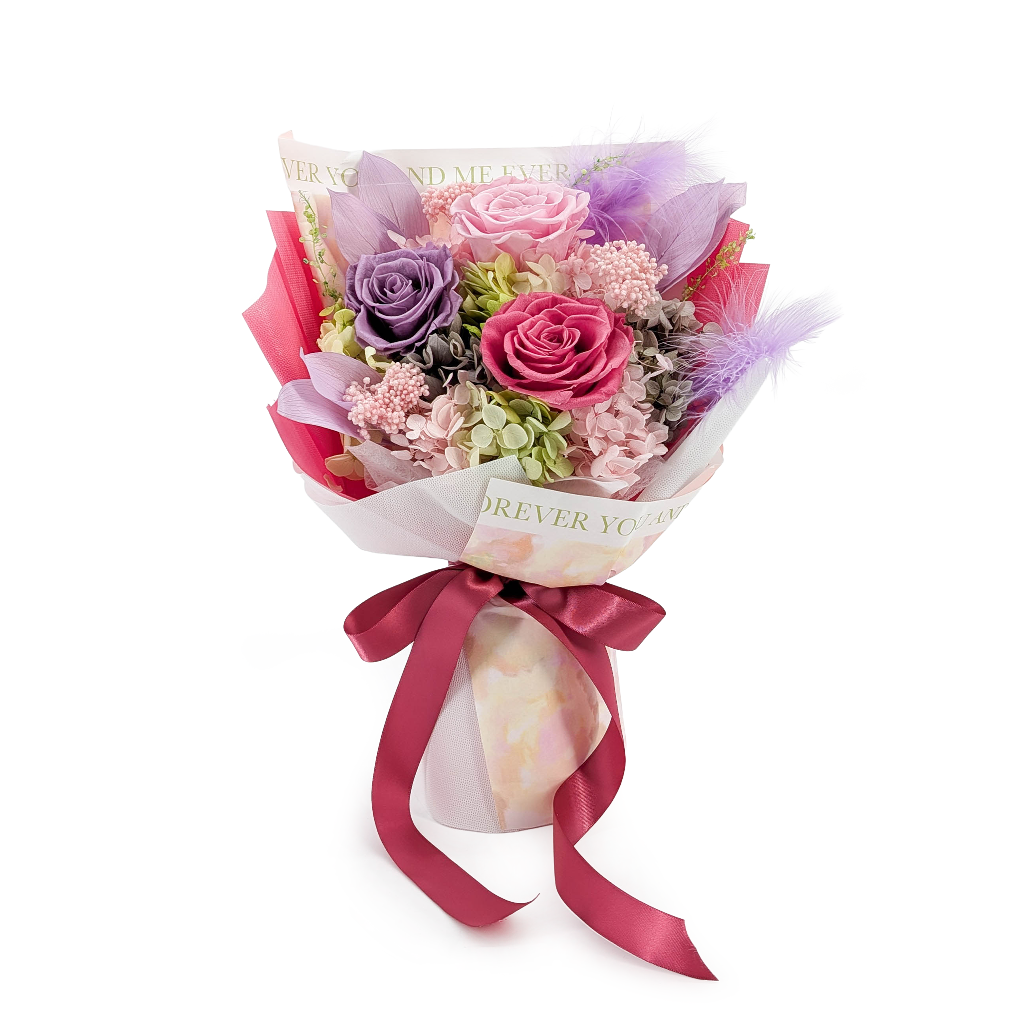 Premium Blumenstrauß in Box – EVERGIVE – A Lasting Gesture – Candy Blush