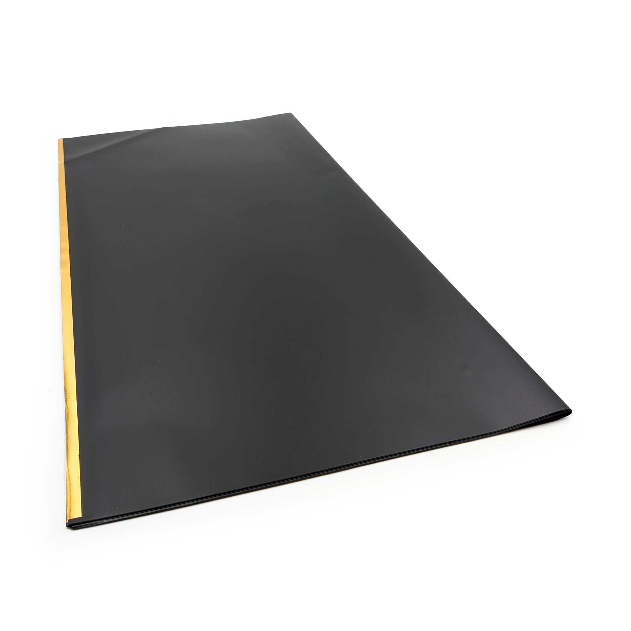 Floristische Folie - "Stripe" Schwarz - Bögen 58x58 cm - 20 Stück