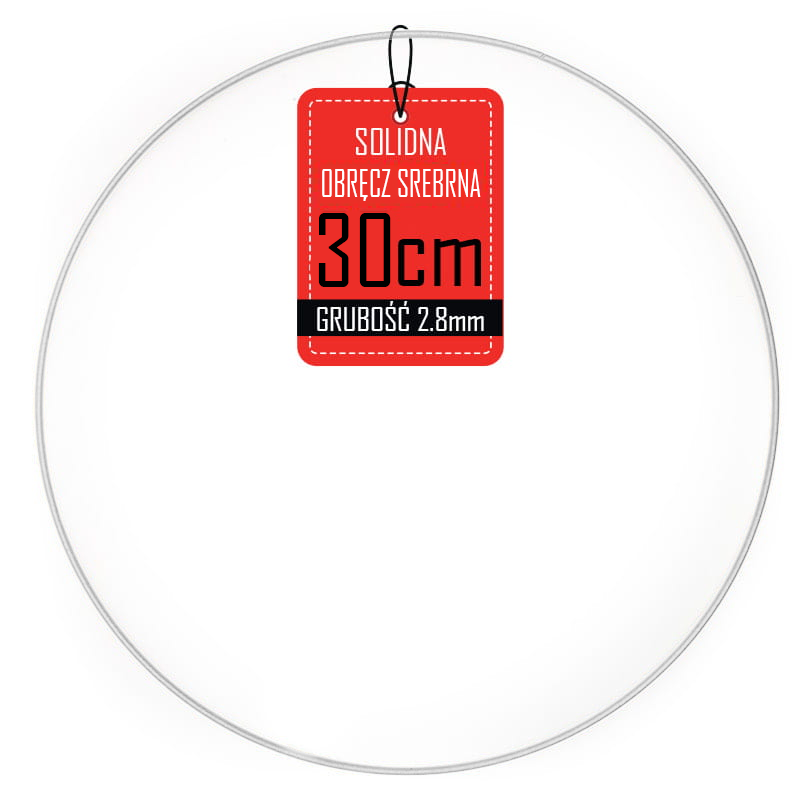 Metallkranzreifen - Silber - 30cm