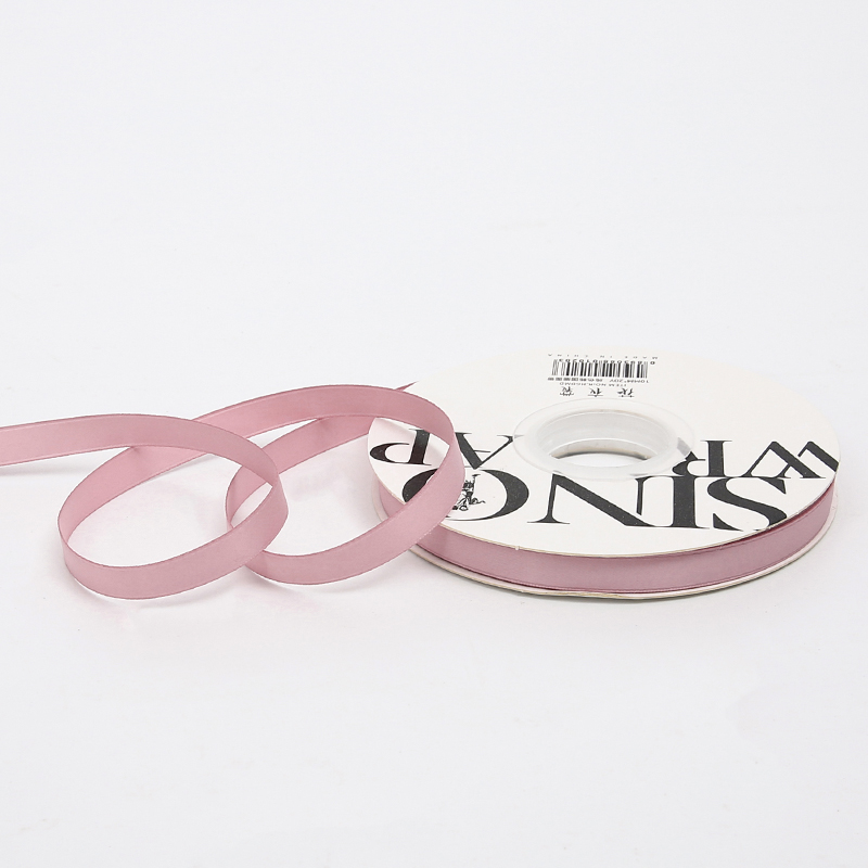 Satin-Blumenband - Kühles Rosa - Rolle 1 cm x 18 m
