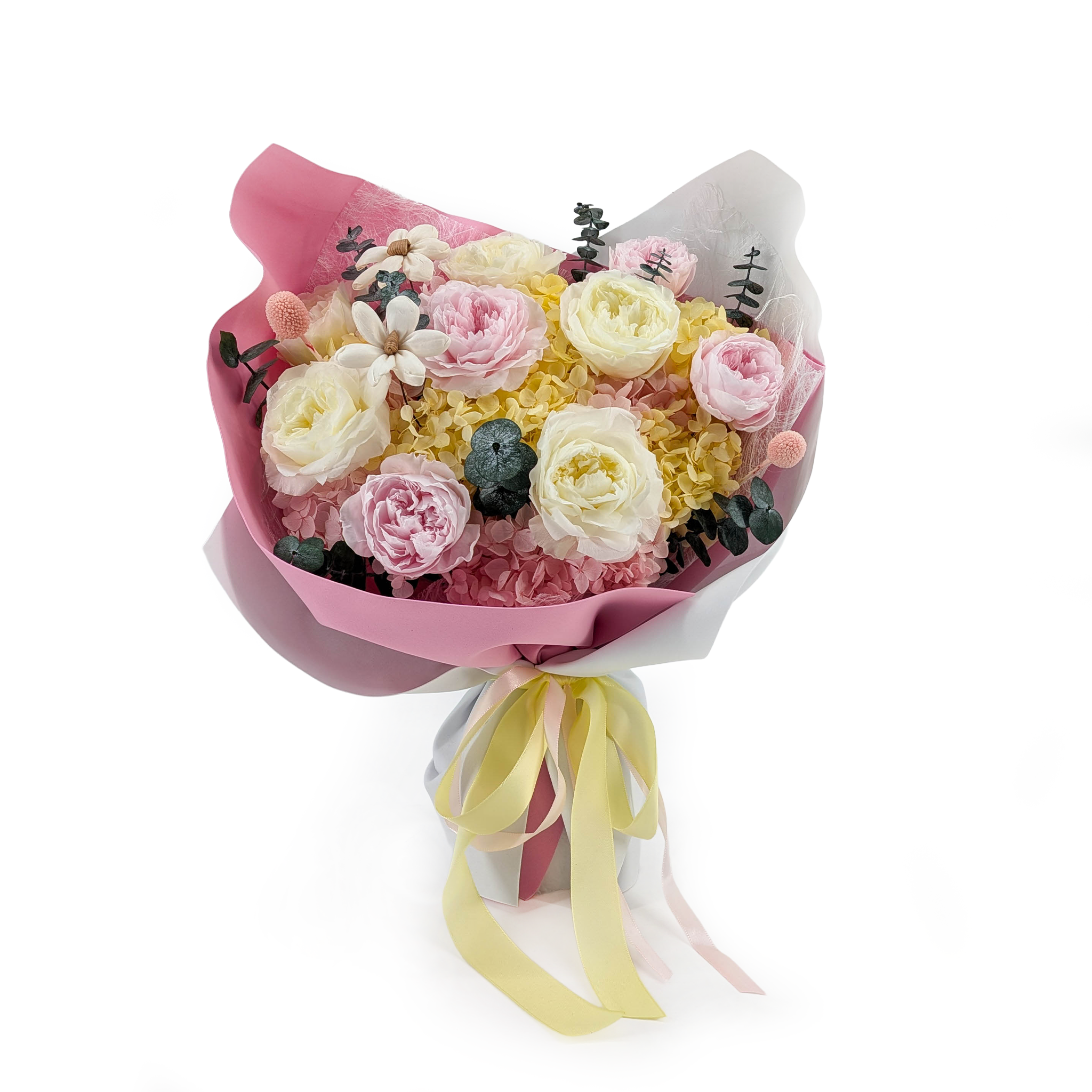 Premium-Blumenstrauß in Geschenkbox – EVERGIVE – A Lasting Gesture – Pearl Royal