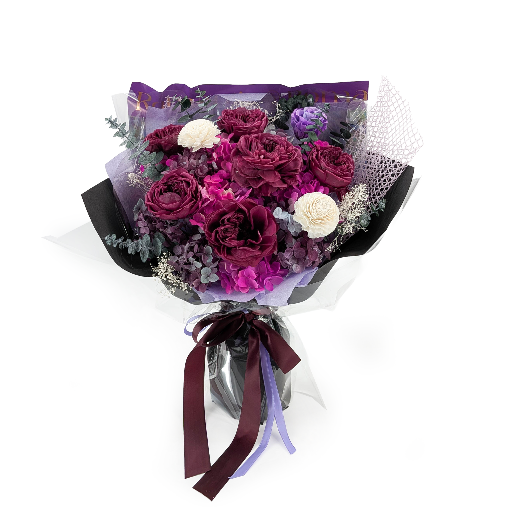 Premium-Blumenstrauß in Geschenkbox – EVERGIVE – A Lasting Gesture – Mystelle Royal