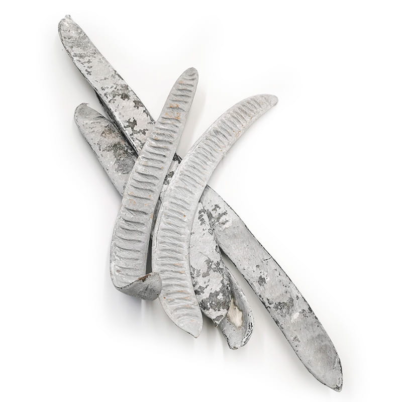 Step Fruit Machete - (Grau Weiß gewaschen) - Exotisch Getrocknet - Packung mit 5 Stück