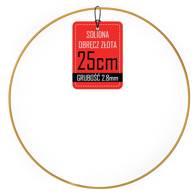 Metallkranzreifen - Gold - 25cm