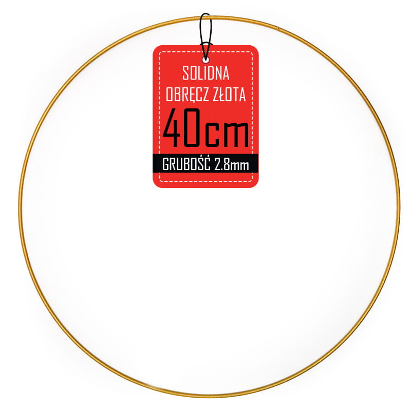 Metallkranzreifen - Gold - 40cm