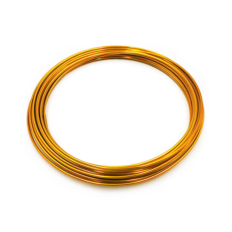 Floristischer Draht - Ring - 2 mm x 10 m - Gold