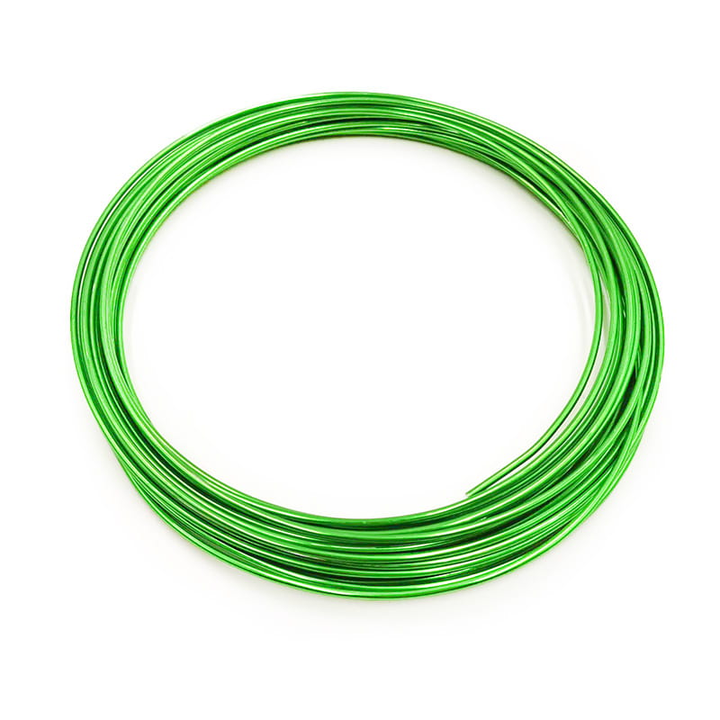 Floristischer Draht - Ring - 2 mm x 10 m - Grün