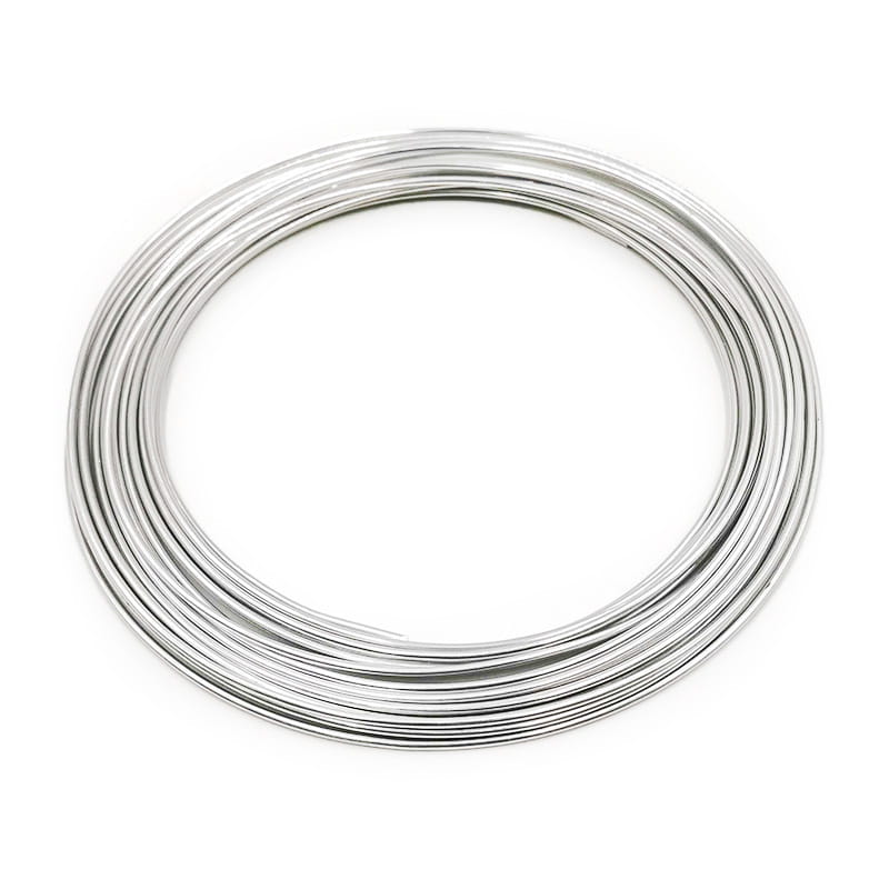 Floristischer Draht - Ring - 2 mm x 10 m - Silber