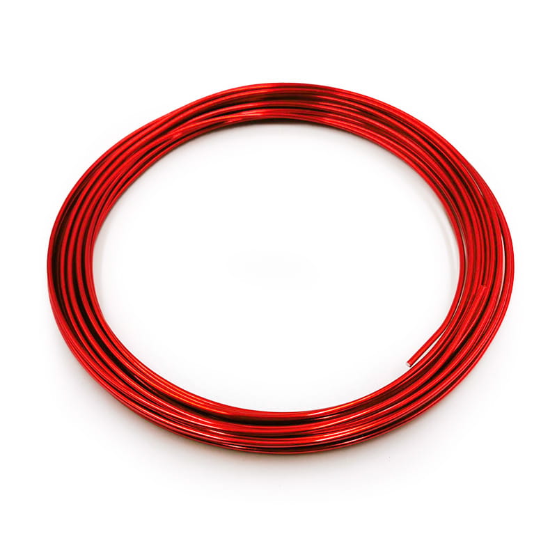 Floristischer Draht - Ring - 2 mm x 10 m - Rot
