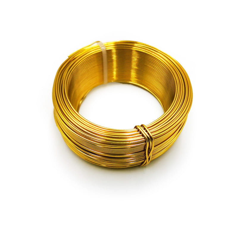 Floristischer Draht - Kleiner Ring - 1 mm x 50 m - Gold
