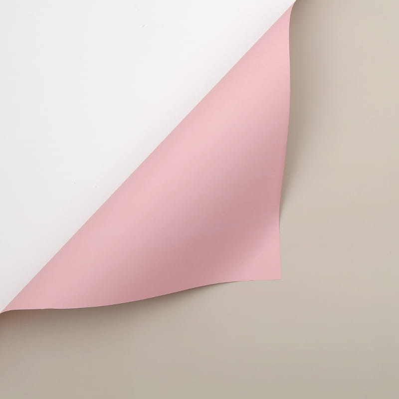 Floristische Folie - Creme + Hellrosa - Bögen 58x58 cm - 20 Stück