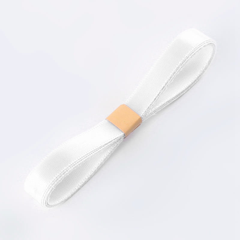 Schleife - Weiß - Rolle 1cmx82m