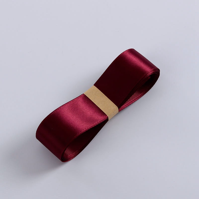 Schleife - Weinrot - Rolle 2,5 cm x 32 m