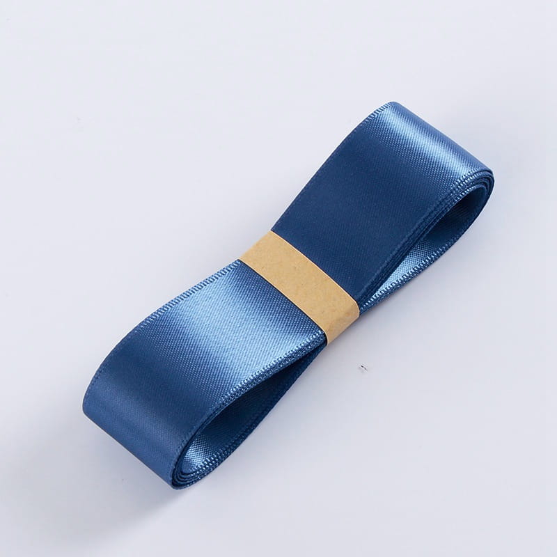 Schleife - Rauchblau - Rolle 2,5 cm x 32 m