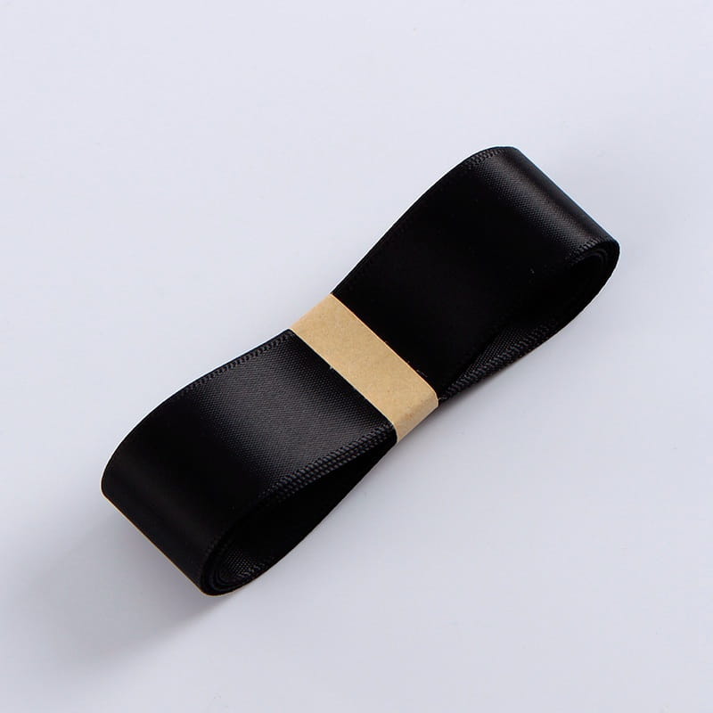 Schleife - Schwarz - Rolle 2,5 cm x 32 m