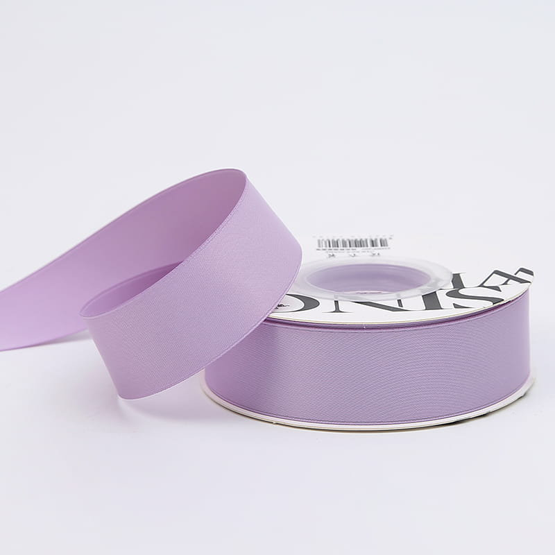 Satin-Blumenband - Lila - Rolle 2,5 cm x 18 m