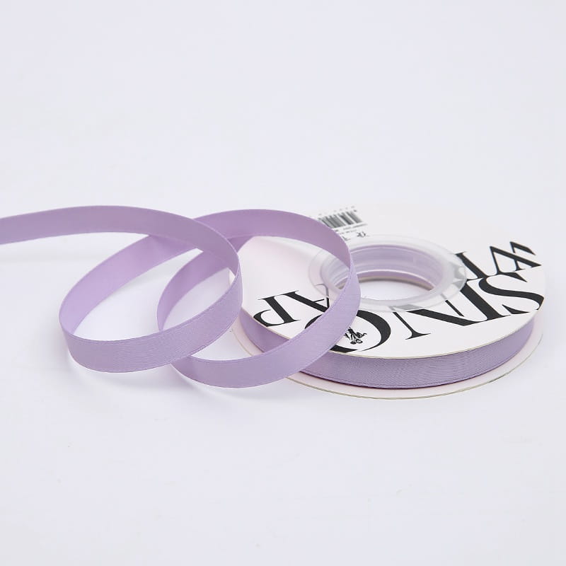 Satin-Blumenband - Lila - Rolle 1 cm x 18 m