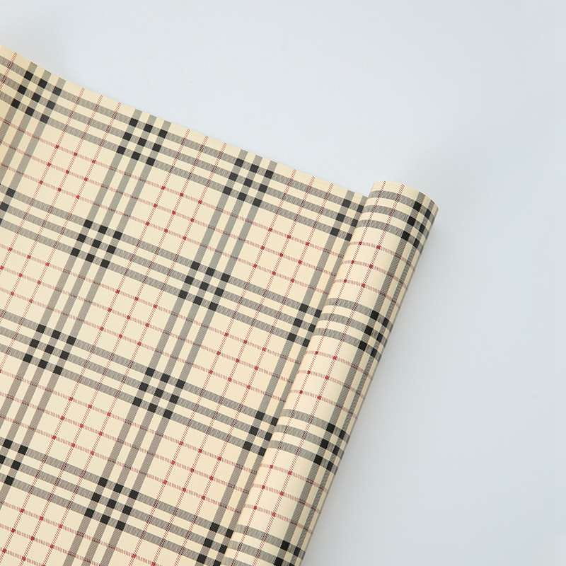 Blumenfolie "Grid" - Pfirsich - Bögen 58x58 cm - 20 Stück