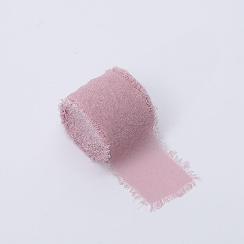 Floristikband – Chiffon – Kühles Rosa – Rolle 4 cm x 4,5 m