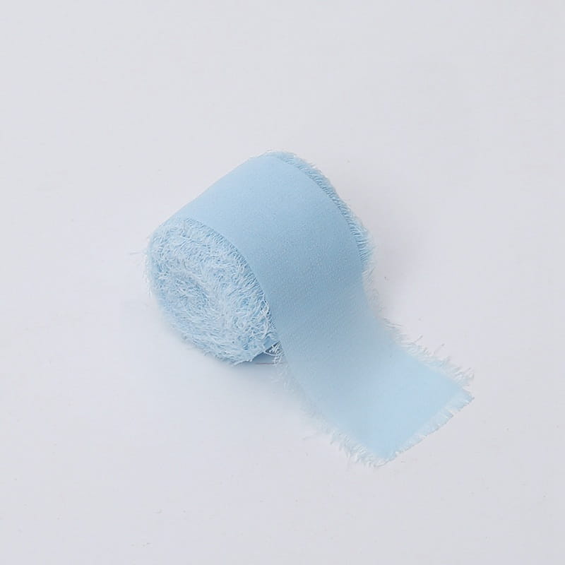 Floristikband – Chiffon – Hellblau – Rolle 4 cm x 4,5 m