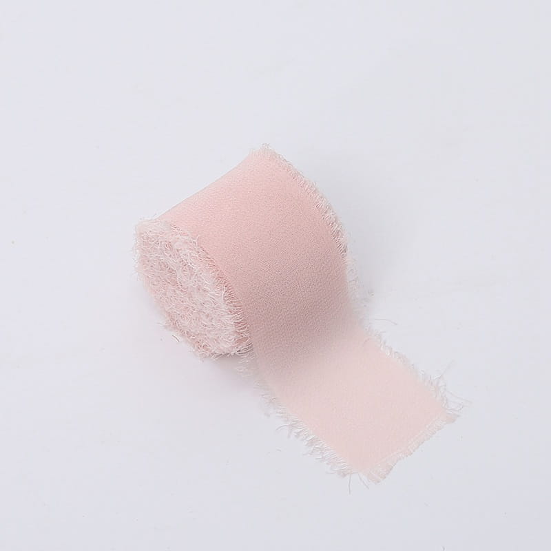 Floristikband – Chiffon – Puderrosa – Rolle 4 cm x 4,5 m